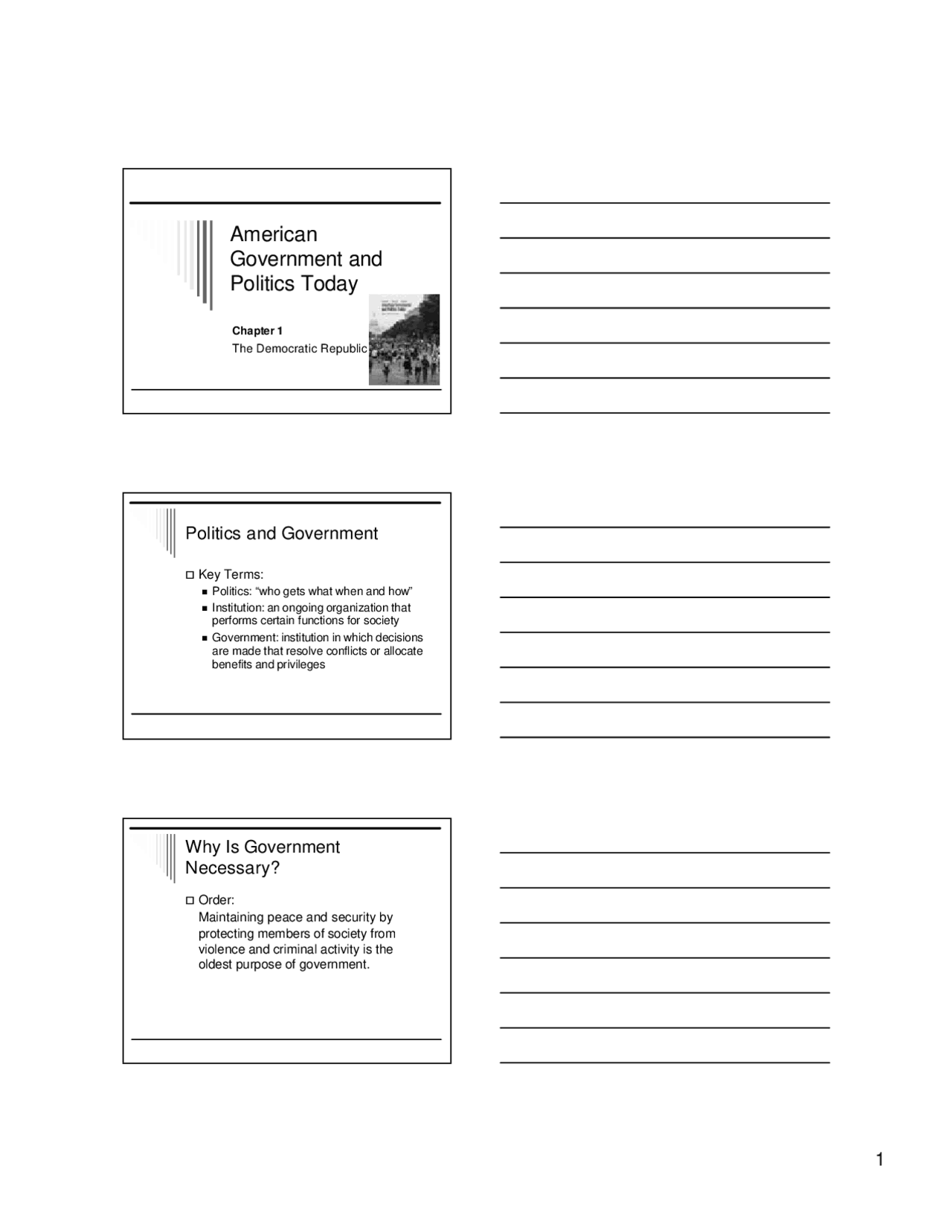 Notes on American Government and Politics | POLS 1101 - Docsity