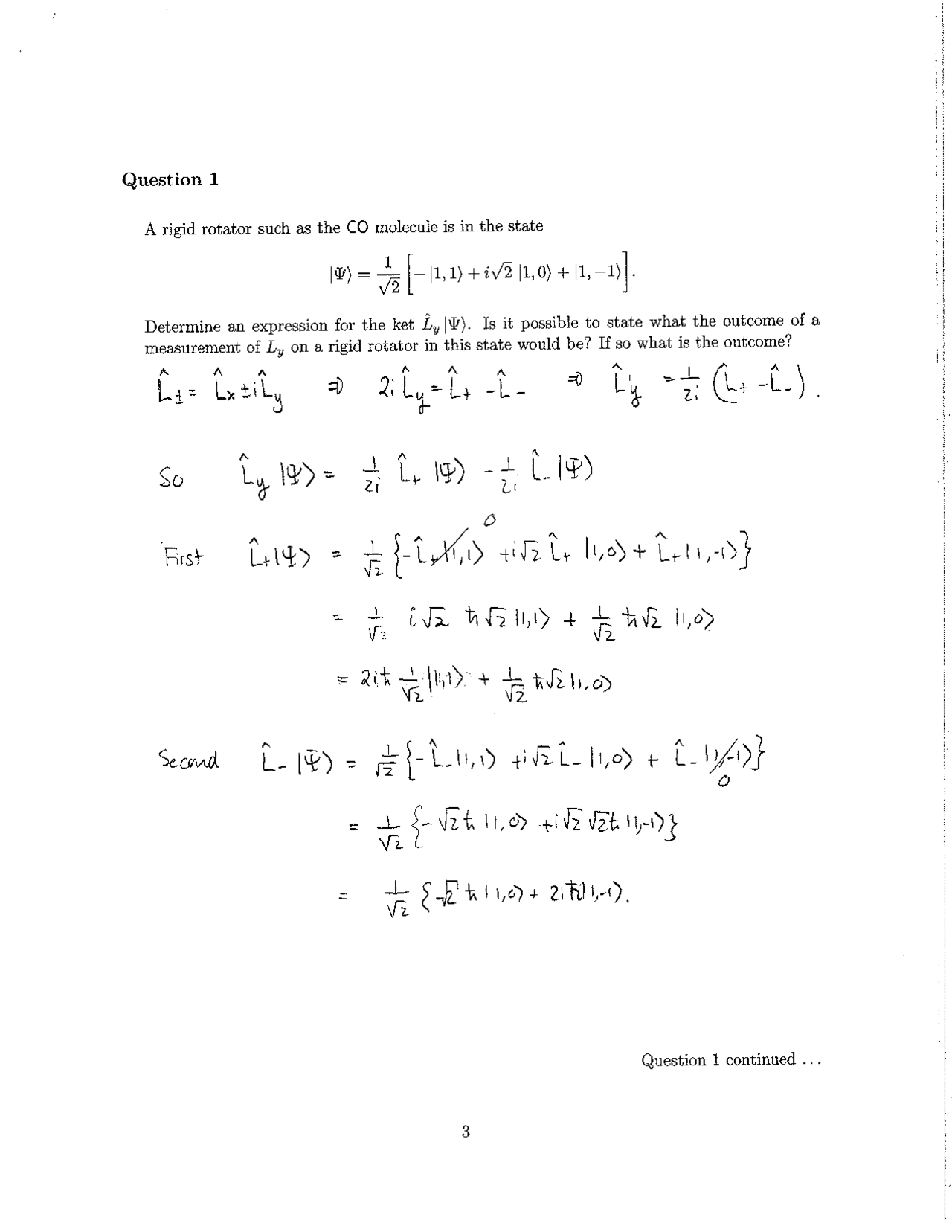 Solutions for Midterm Exam Quantum Theory II PHYS 422 Docsity
