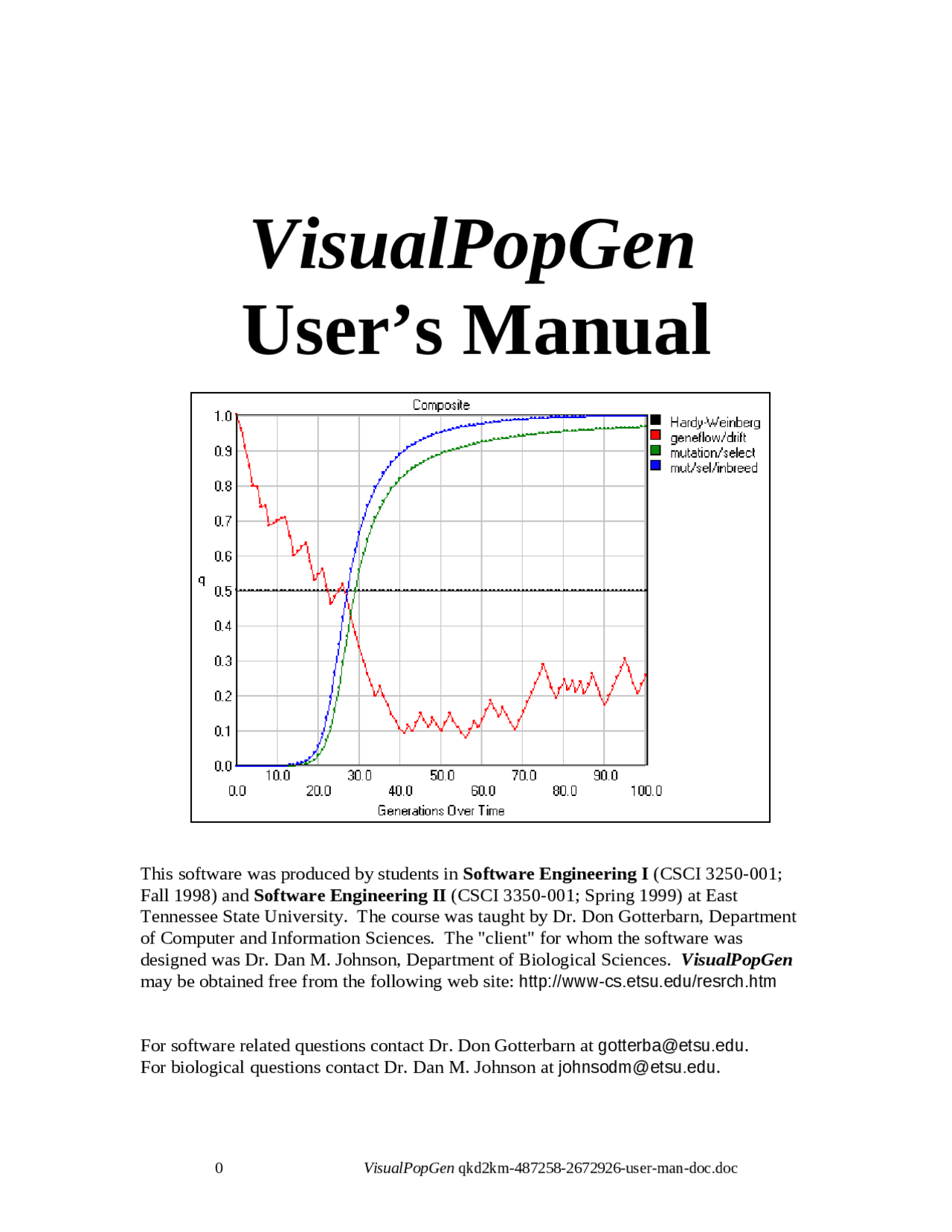 VisualPopGen User Manual: Exploring Evolutionary Forces on Gene Pool ...