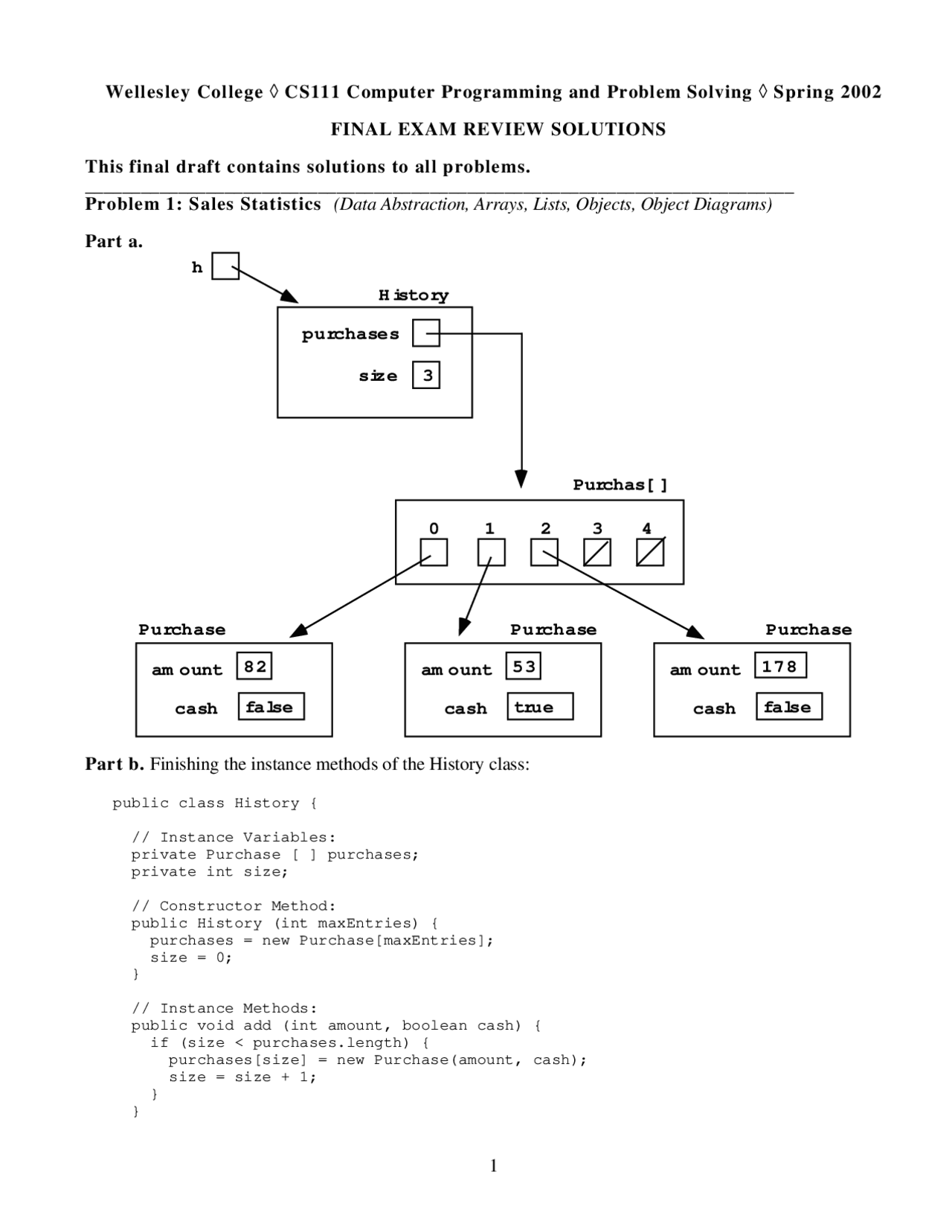 Final Exam Review Solutions - Lab: Computer Programming and Problem ...