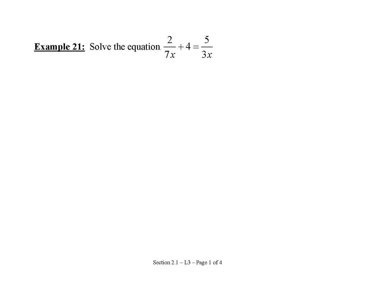 4 Examples on College Algebra - Exam | MATH 1310 - Docsity