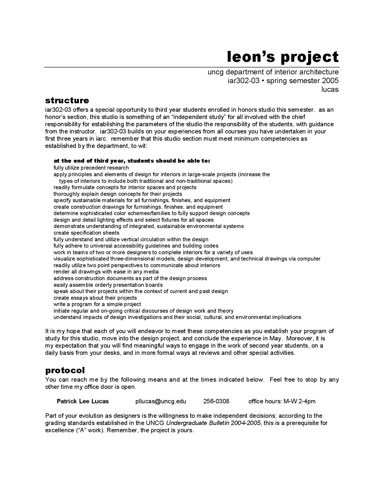 Leon's Project Proposal - Interior Architecture II | IAR 302 | Study ...