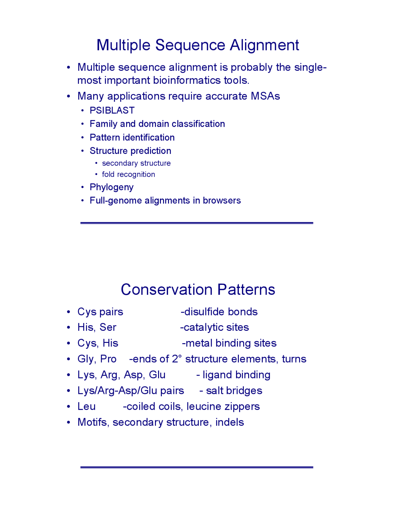 Multiple Sequence Alignment - Computational Biology Tools | BME 110 ...