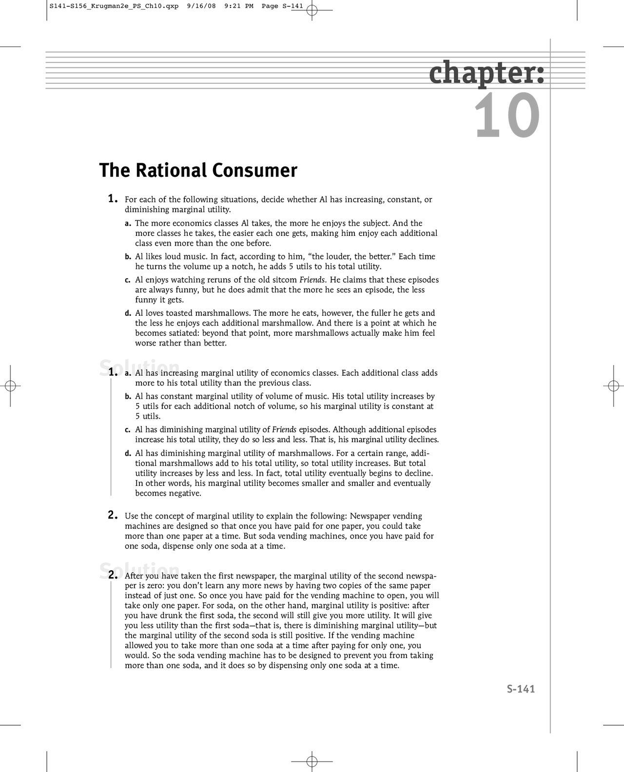 The Rational Consumer - Resource Allocation and Market Structure | ECON ...