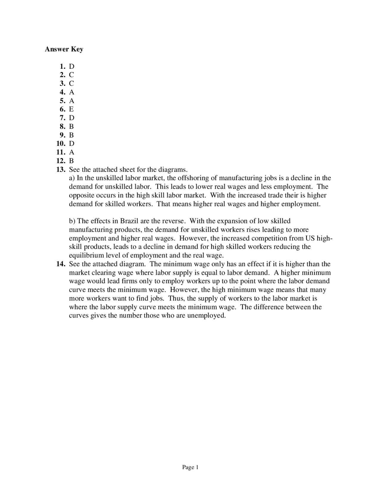 Principles of Macroeconomics - Final Exam Answer Key | ECON 202 - Docsity