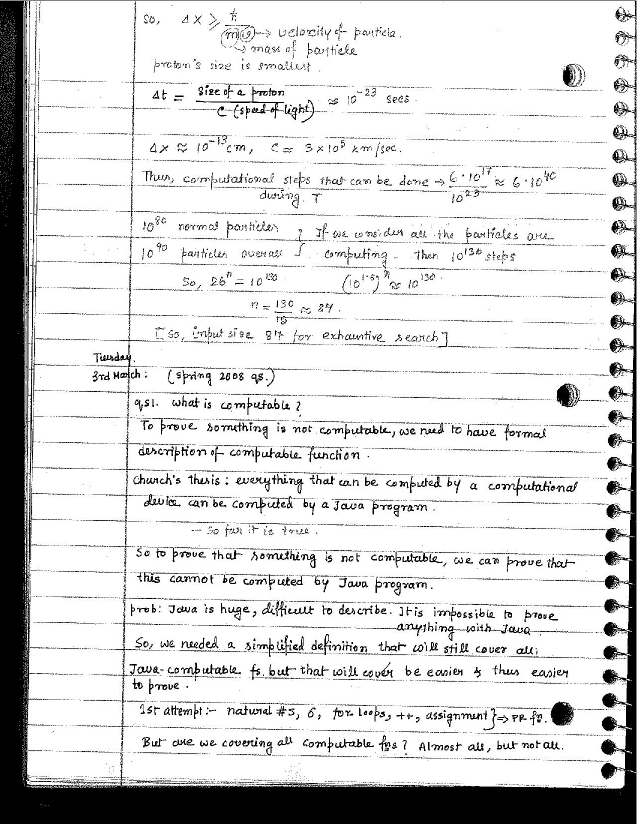 Hand Written Notes Computer Science Mit Handwriting Notes on Theory of Computation | CS 5315 | Study notes ...