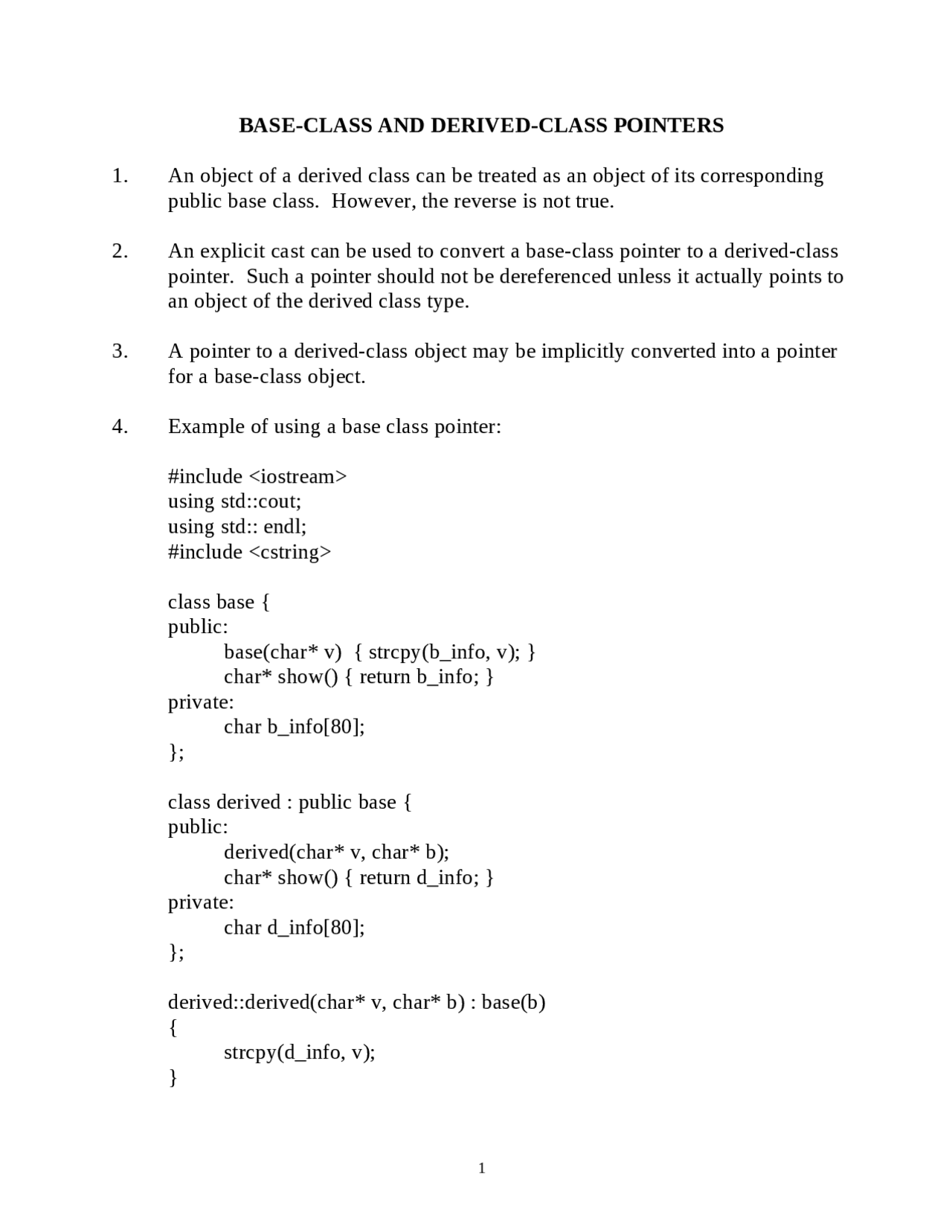 Base-Class and Derived-Class Pointers - Application Programing C++ ...