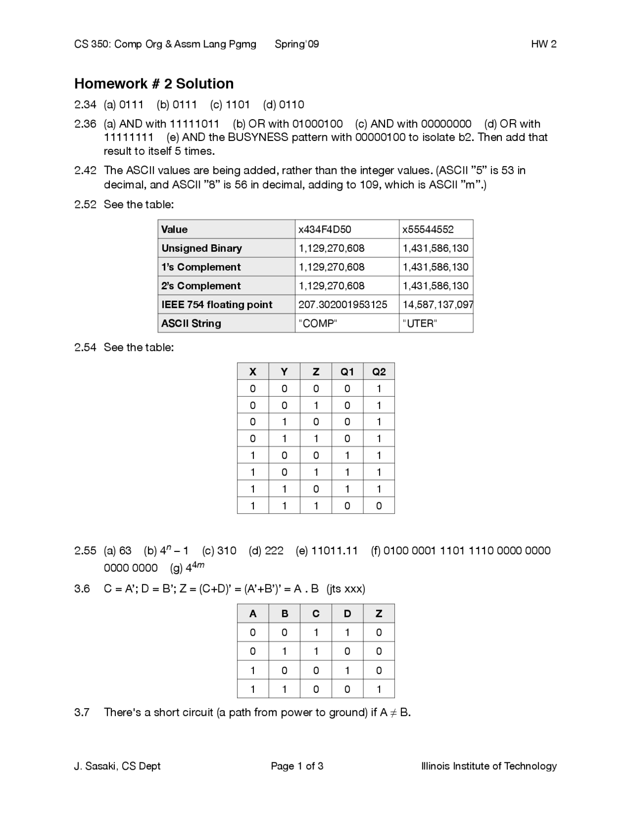 Homework 2 Solved | Computer Organization and Assembly Language ...