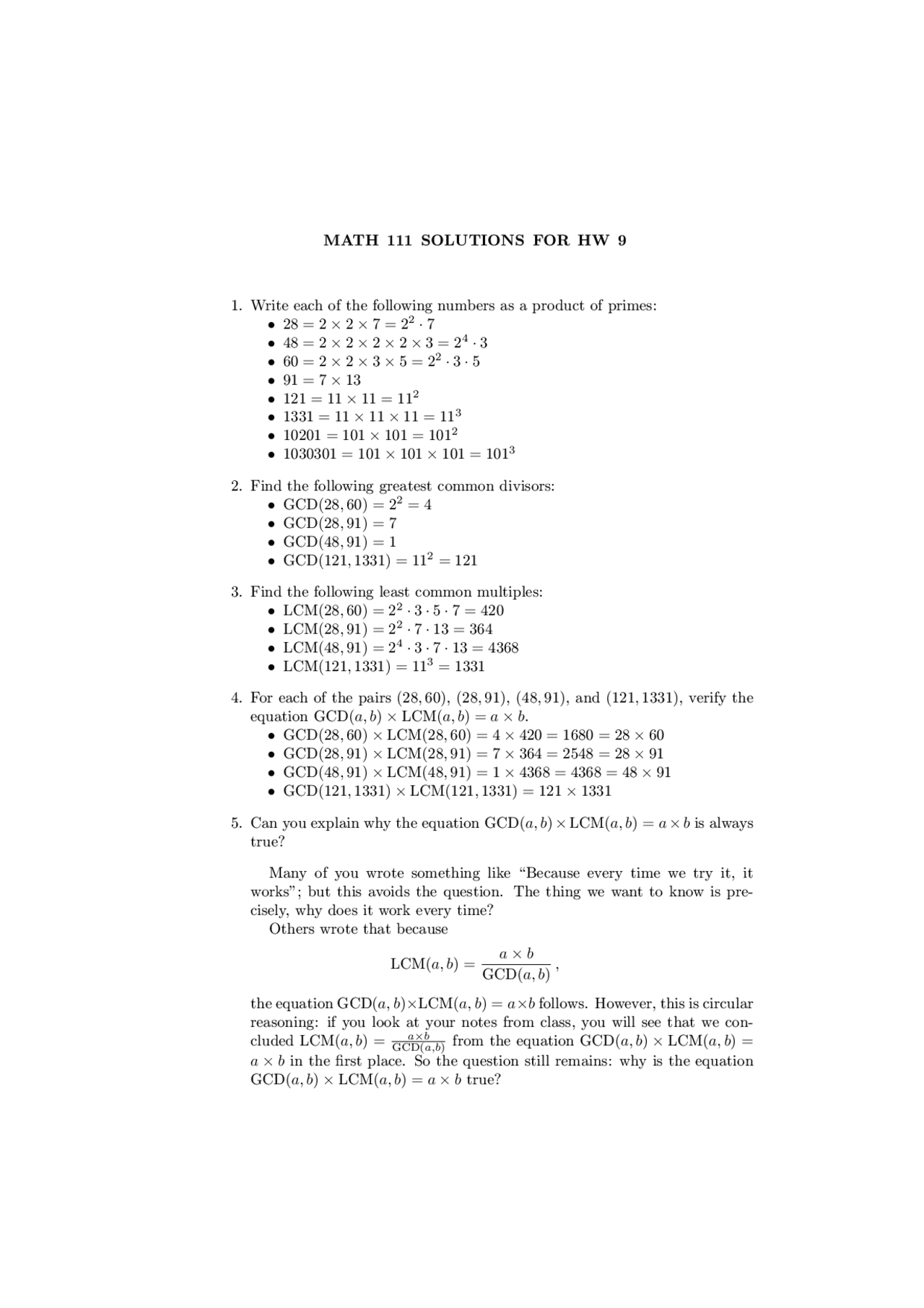 Solutions For Homework 9 Plane Trigonometry Math 111 Docsity Solutions For Homework 9 Plane Trigonometry Math 111 Docsity