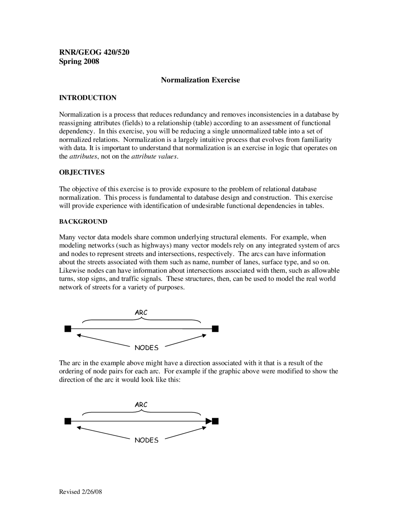 Normalization Exercise - Solved Assignment | RNR 417 | Assignments ...