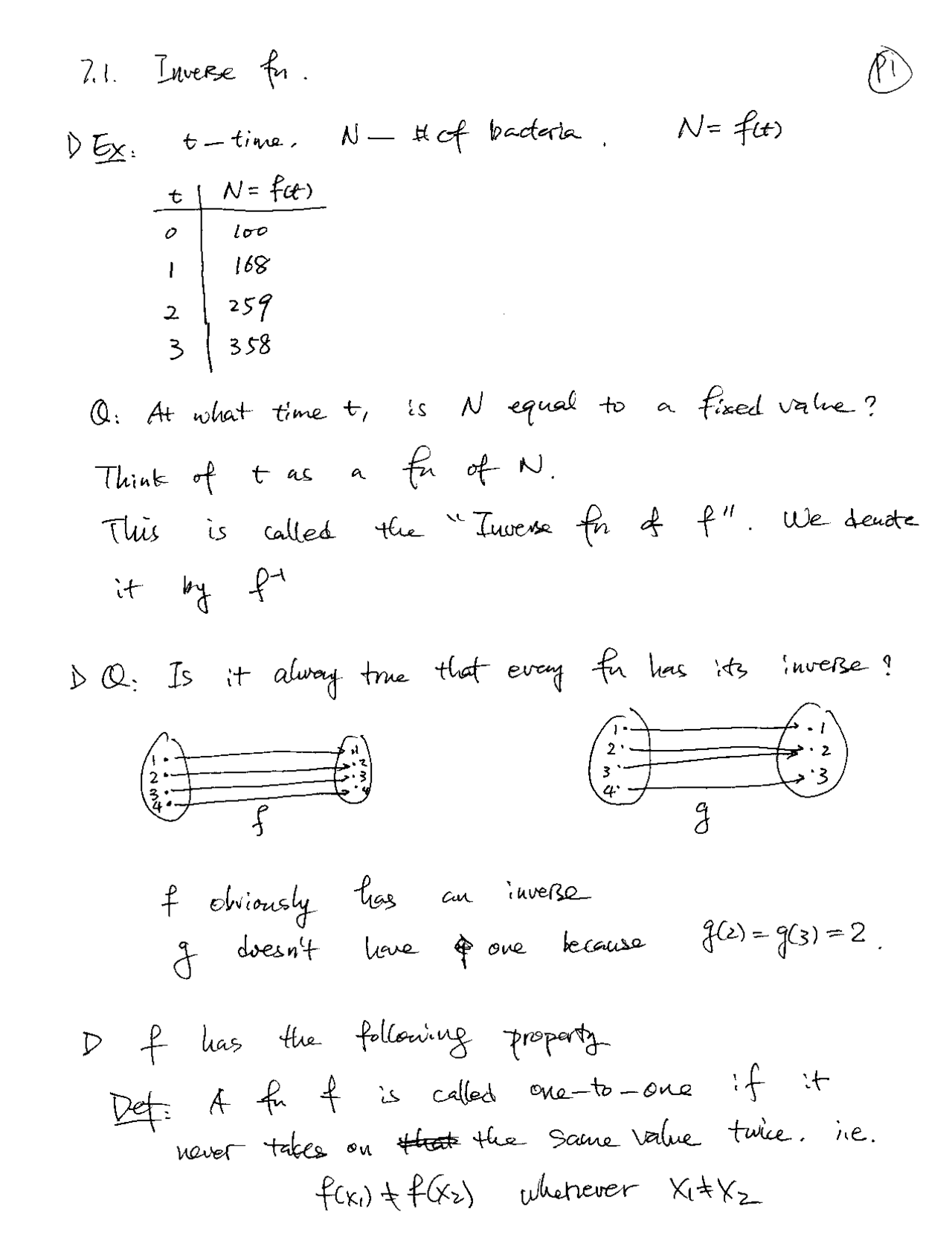 22 inverse functions derivatives | study notes... Inverse Function - Differential Calculus | M 408K | Study notes ...