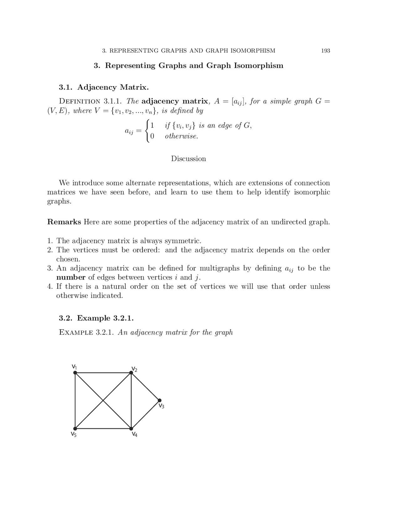 Representing Graphs and Graph Isomorphism - Discrete Mathematics | MAD ...