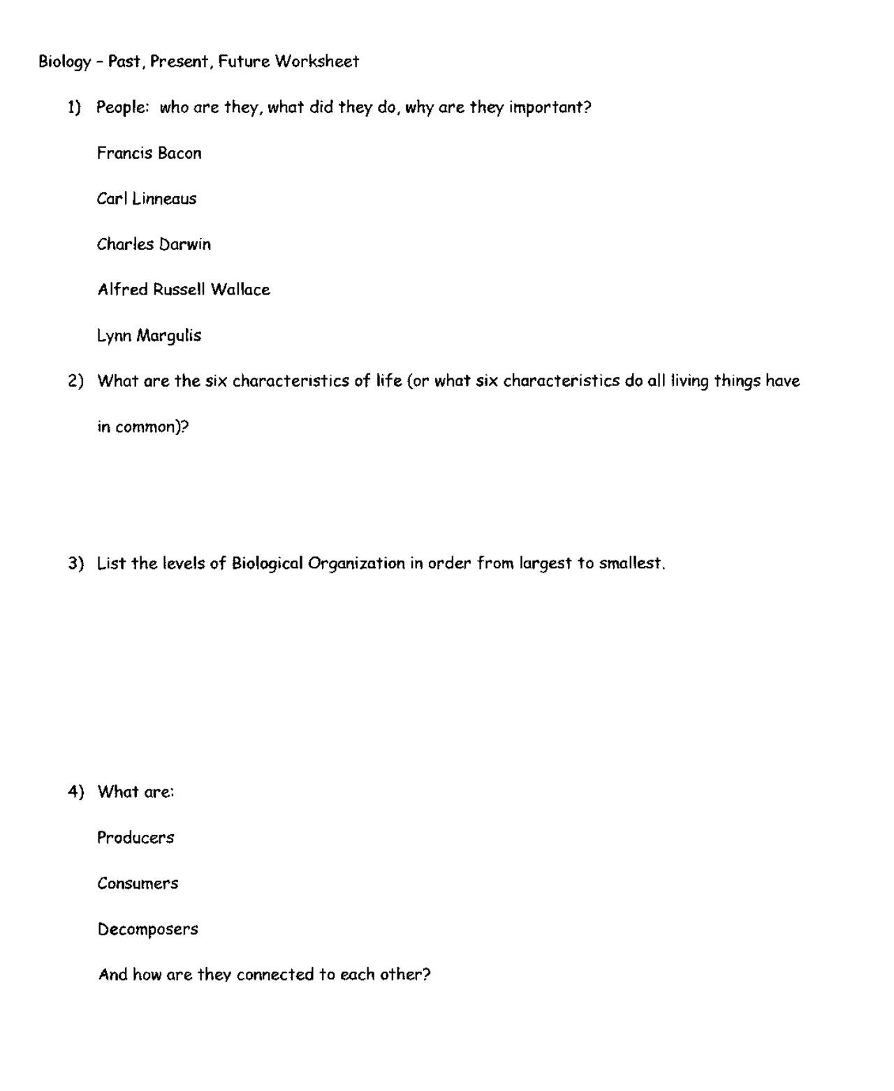 Binomial Nomenclature, 6 Kingdoms BIO 1101 Docsity