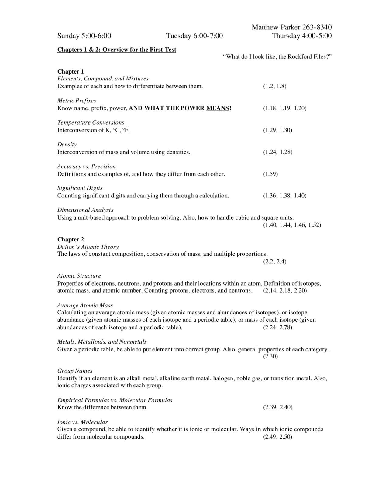 Elements, Compounds and Mixture with Examples - Study Guide | CHE 1101 ...