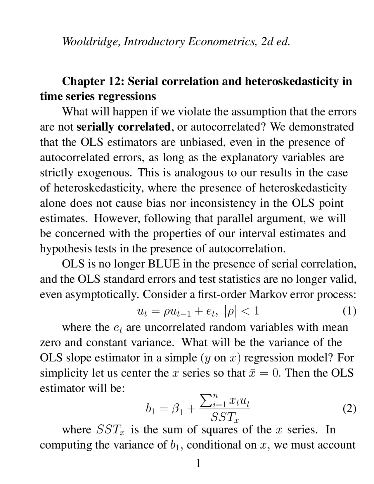 Serial Correlation and Heteroskedasticity in Time Series Regressions ...
