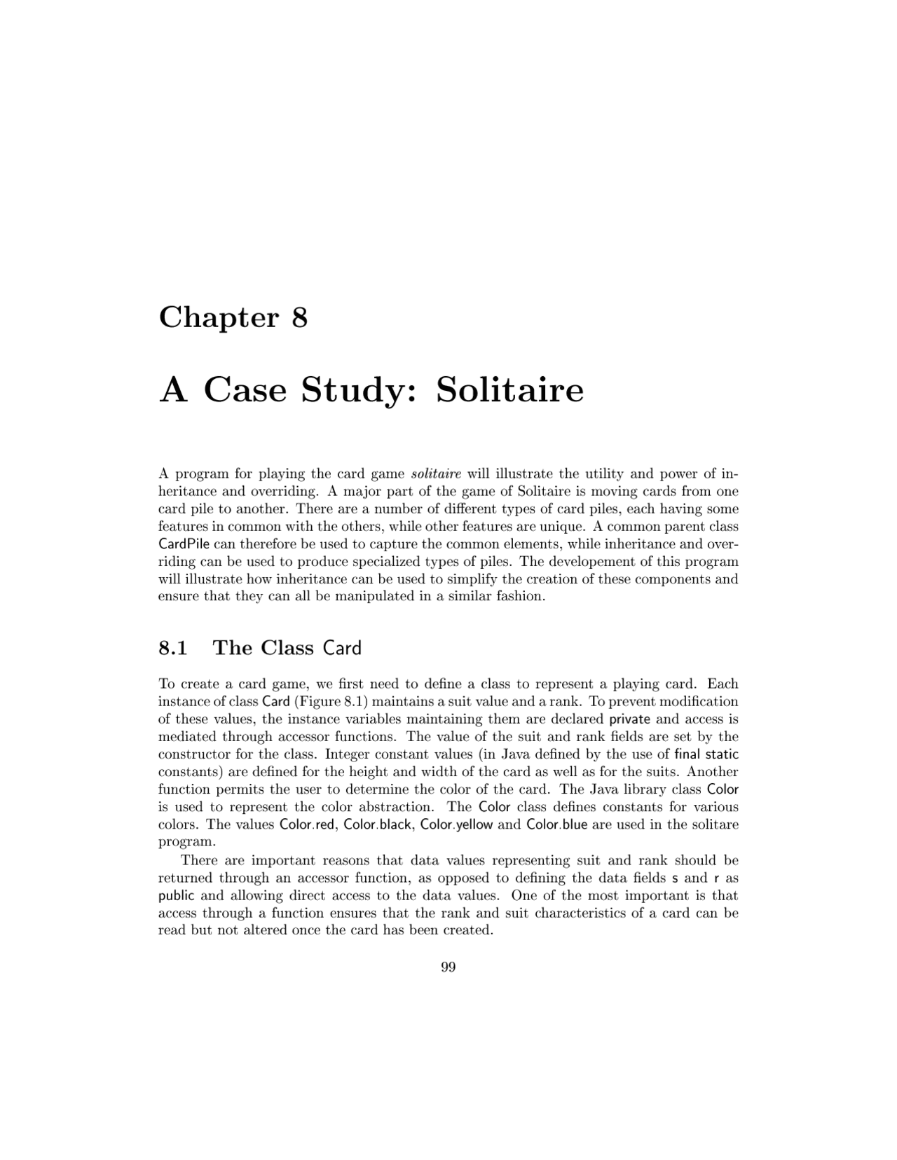 Solitaire - Case Study - Object-Oriented Analysis and Programming | CS ...