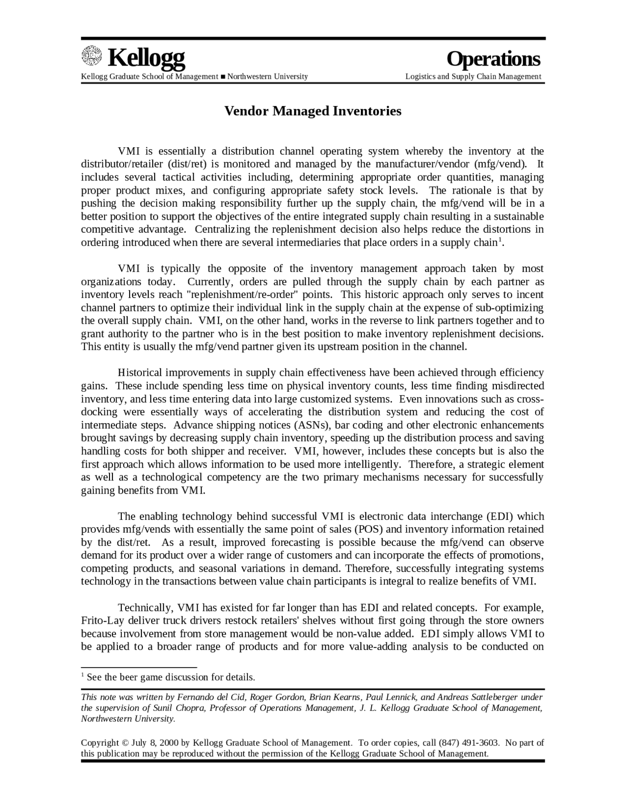 Vendor Managed Inventory (VMI) - Best Practices and Implementation ...