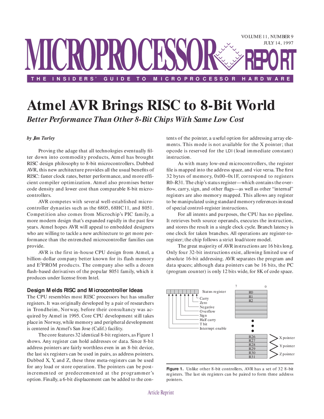 Avr Risc Atmel AVR: Bringing RISC to the 8-Bit Microcontroller Market - Prof. R ...