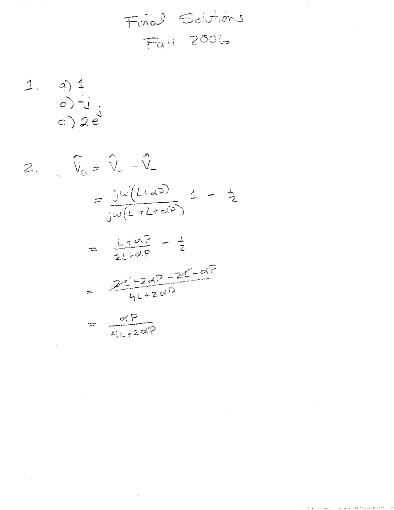 Solutions of Old Final Exam on Sensors and Actuators ME 104 Docsity
