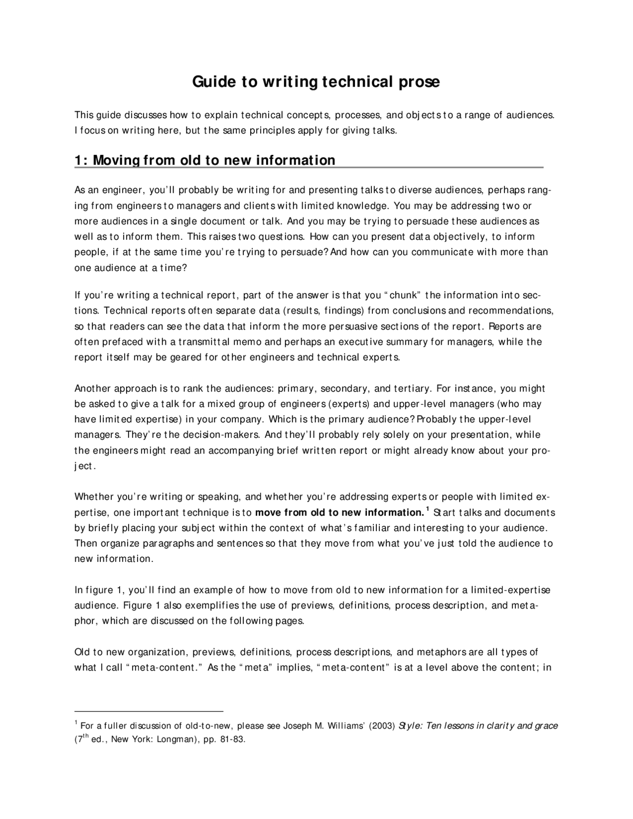 Guide to Writing Technical Prose - Communications for Engineers | ENGRC ...