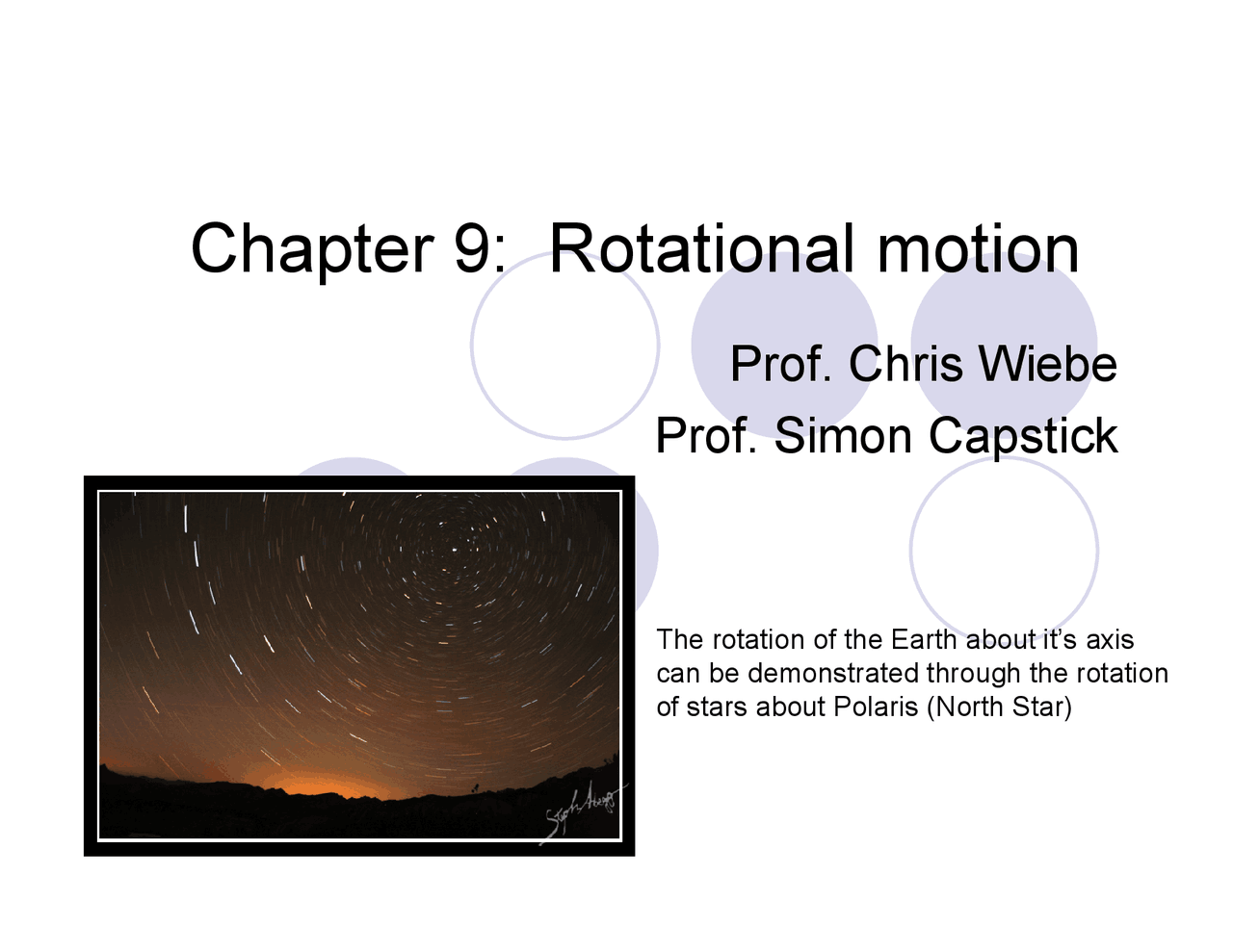 Lecture Slides on Chapter 9: Rotational Motion | PHY 2048C - Docsity