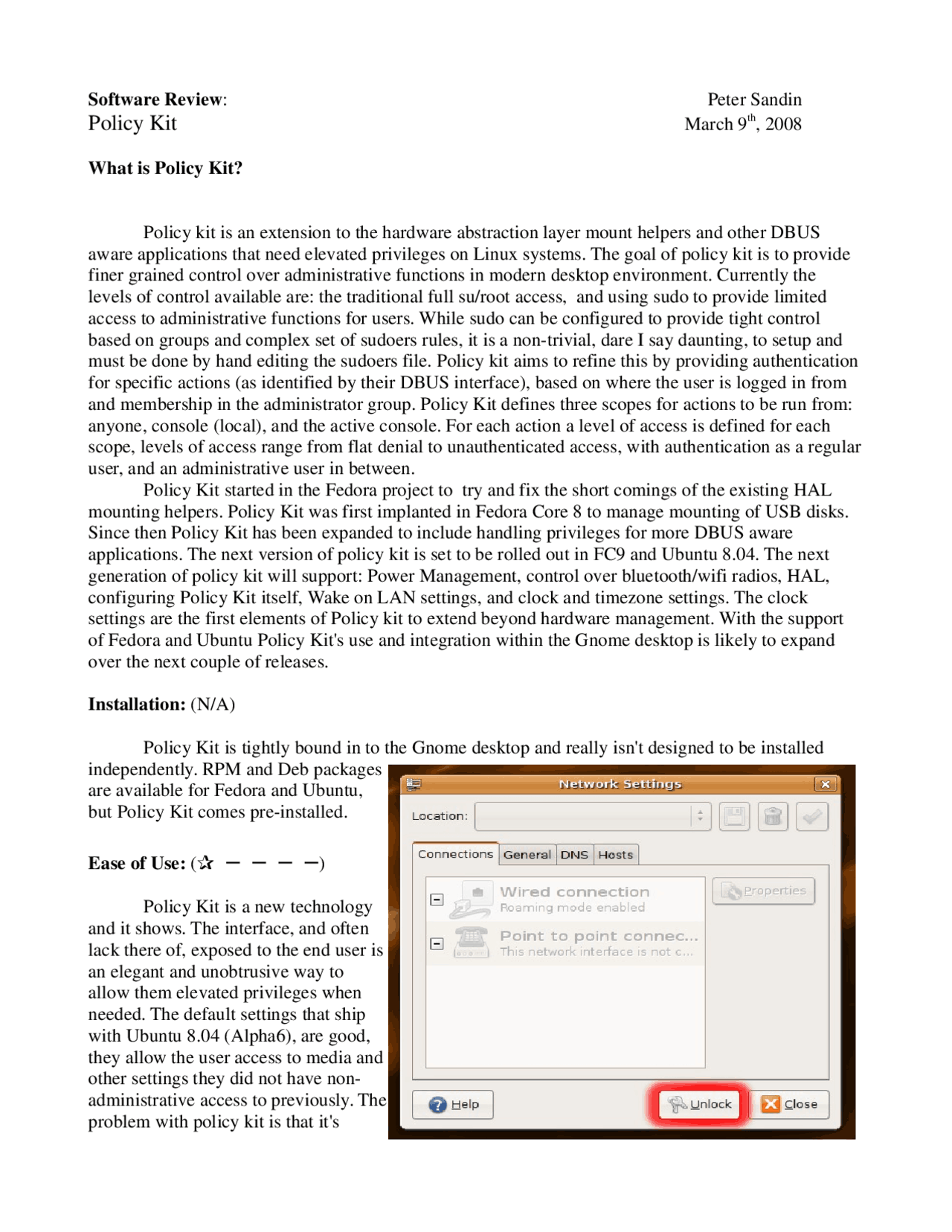 What is Policy Kit - Software Review | CS 419 - Docsity