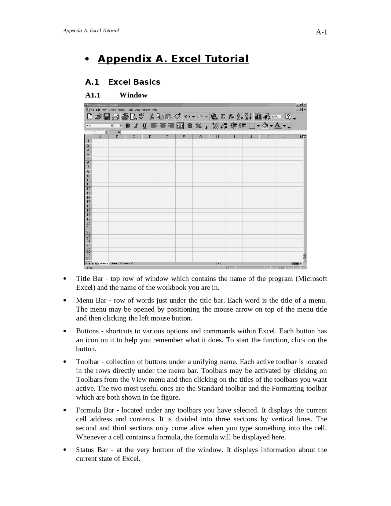 Appendix A. Excel Tutorial - Physics Laboratory | PHY 102M - Docsity