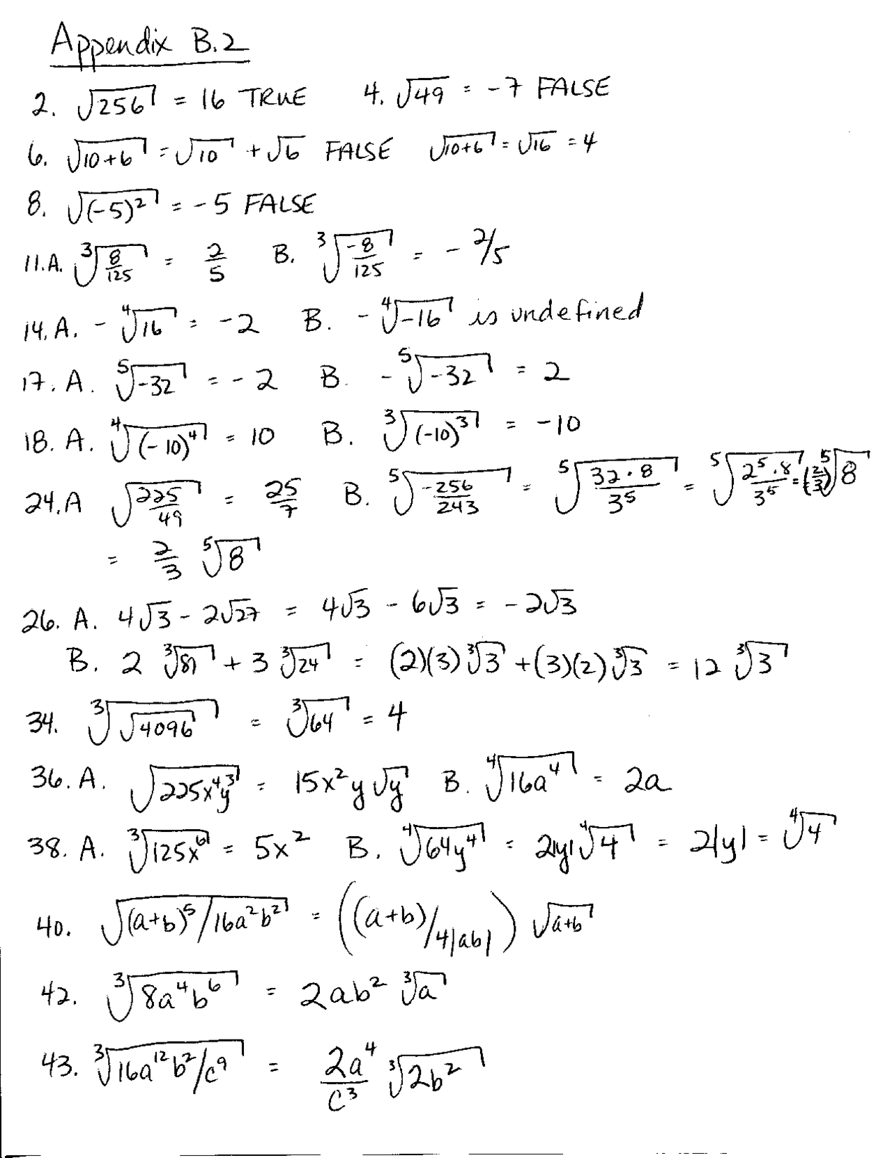 Review Sheet, Appendix B - Calculus Preparation | MATH 120R - Docsity