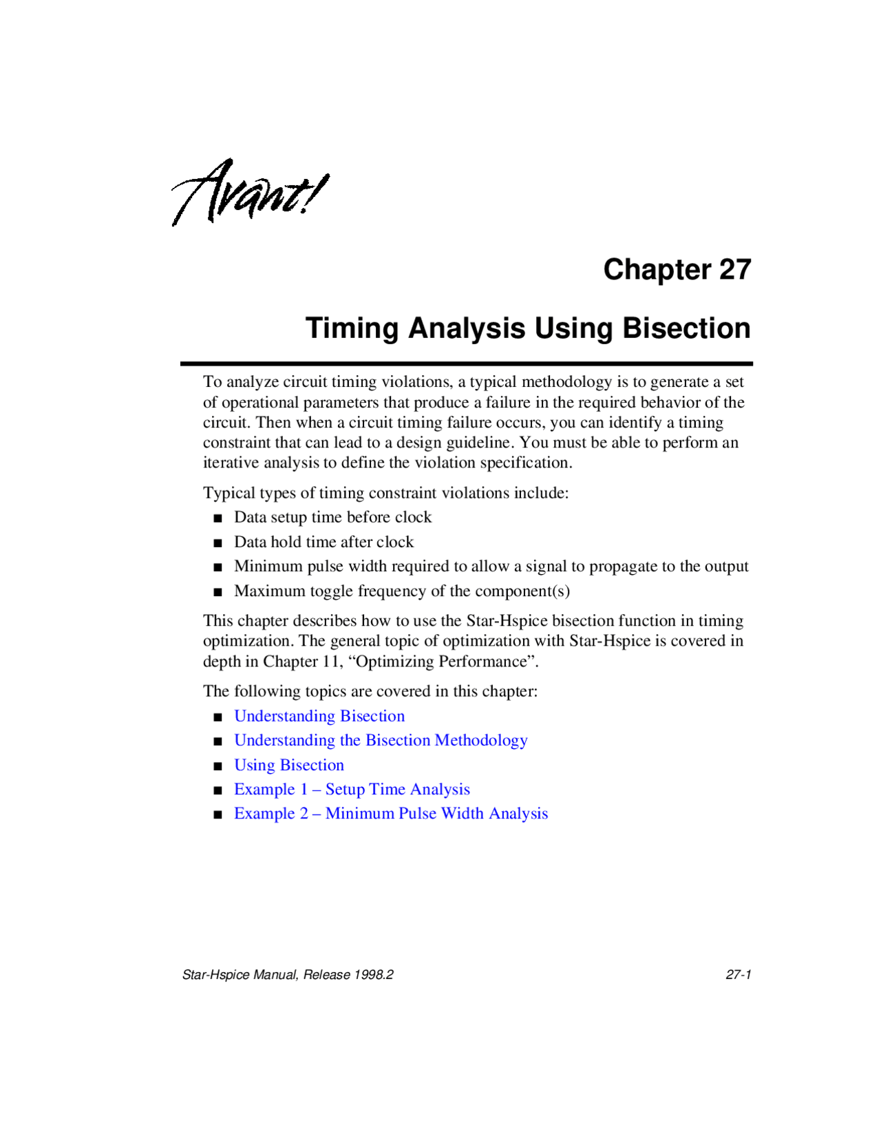 Timing analysis Using Bisection Lecture Notes ECE 323 Docsity