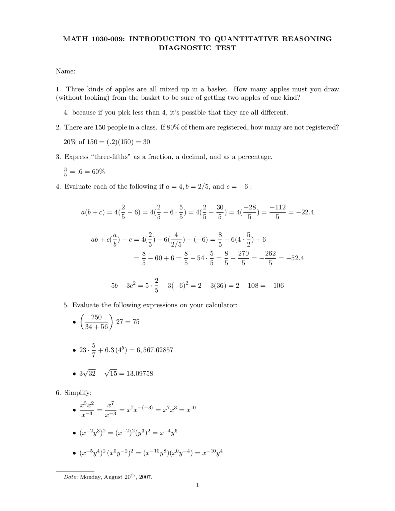 20 Solved Questions for Final Exam - Introduction Quant Reasoning ...