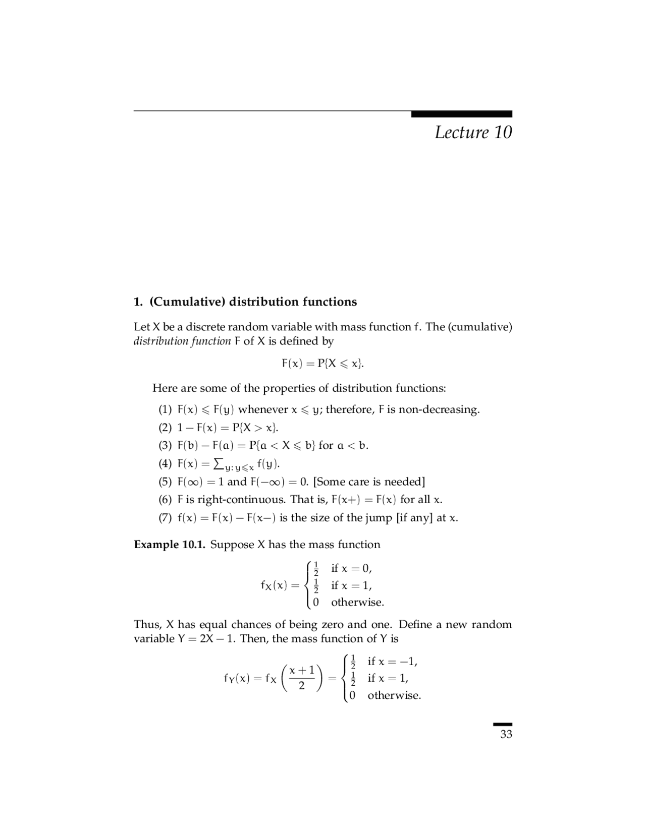 Distribution Cgk Math Solved Examples on Distribution Functions - Introduction to Probability ...