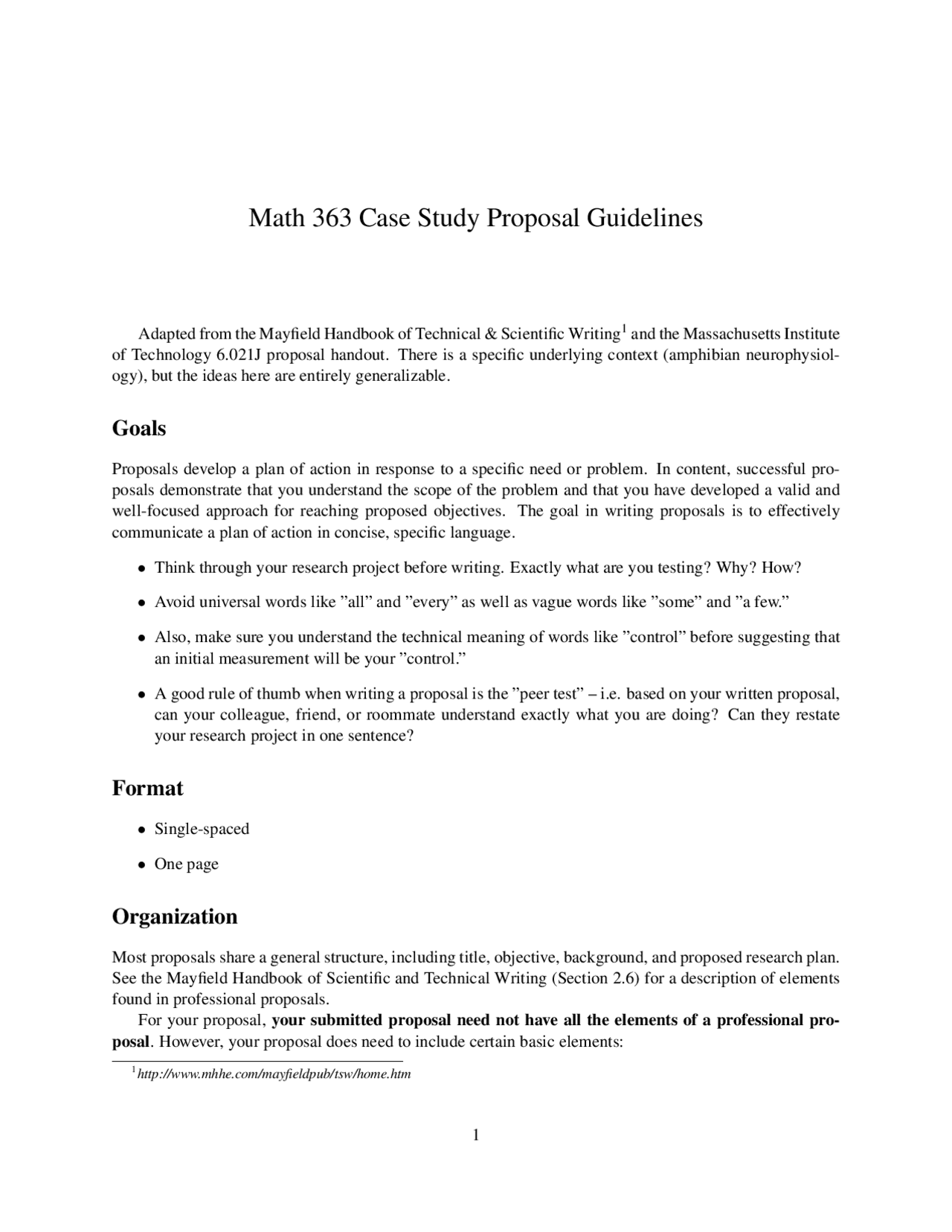 Case Study Proposal Guidelines - Introduction to Statistical Methods ...