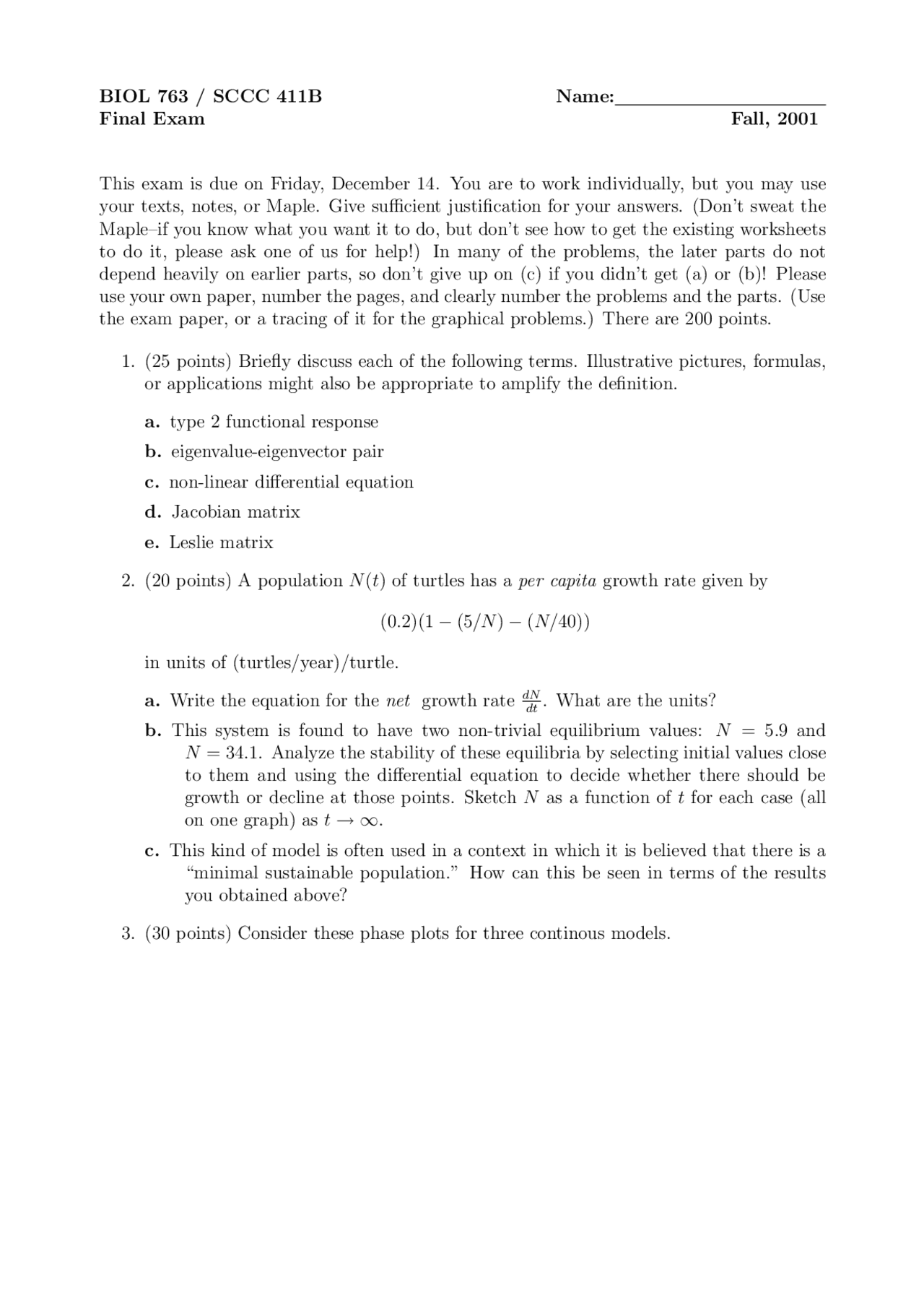Basic Concepts in Mathematics - 9 Questions for Final Exam | BIOL 763 ...