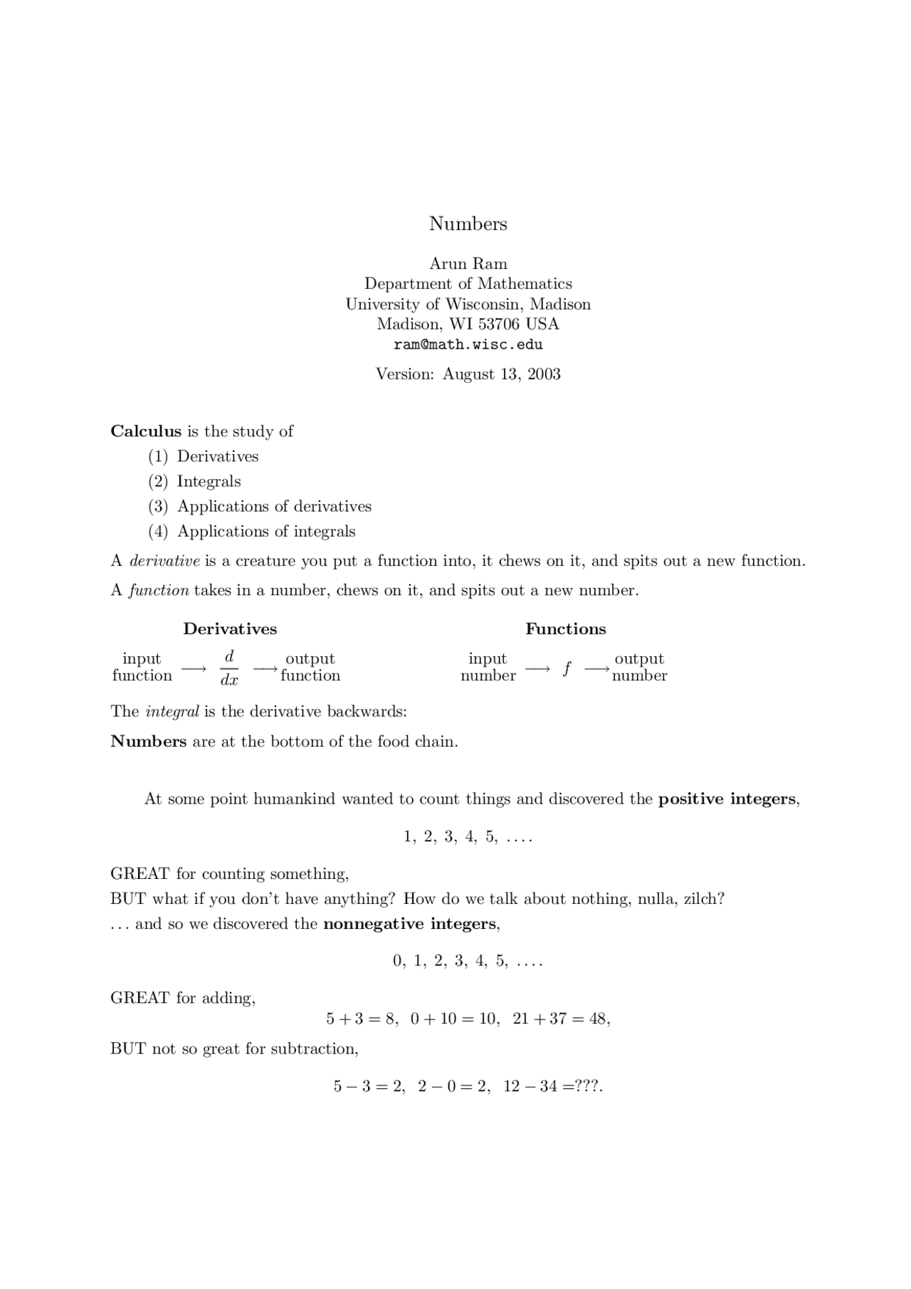 Notes on Calculus and Analytic Geometry | MATH 221 - Docsity