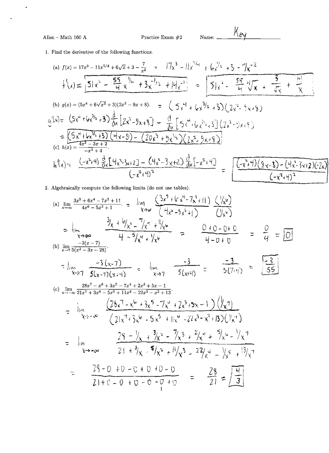 10 Solved Questions to Find the Velocity of Functions - Final Exam ...