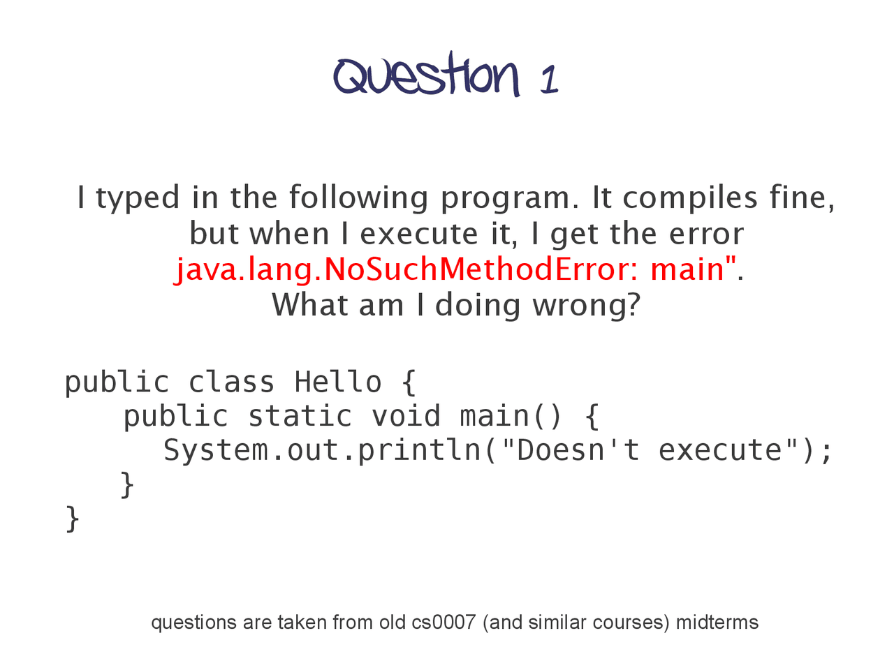 Midterm with 22 Questions - Introduction to Computer Programming | CS ...
