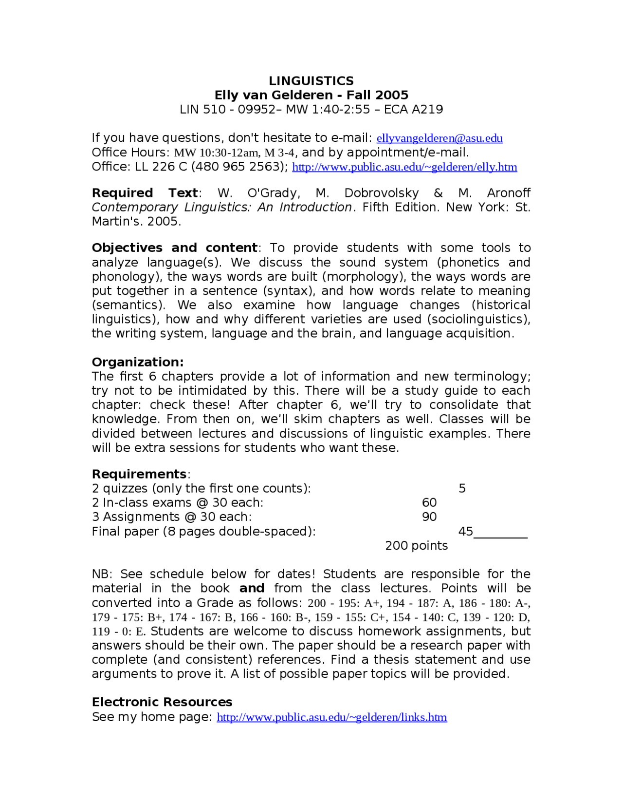 A Dictionary Of Linguistics And Phonetics Lin 510 Docsity