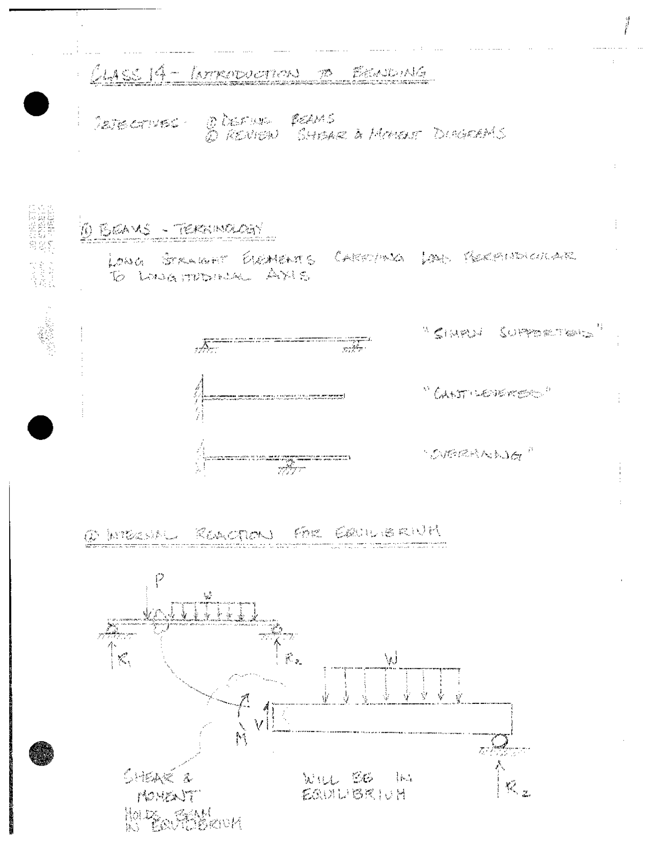 Introduction to Bending - Solid and Structural Mechanics - Notes | CEE ...