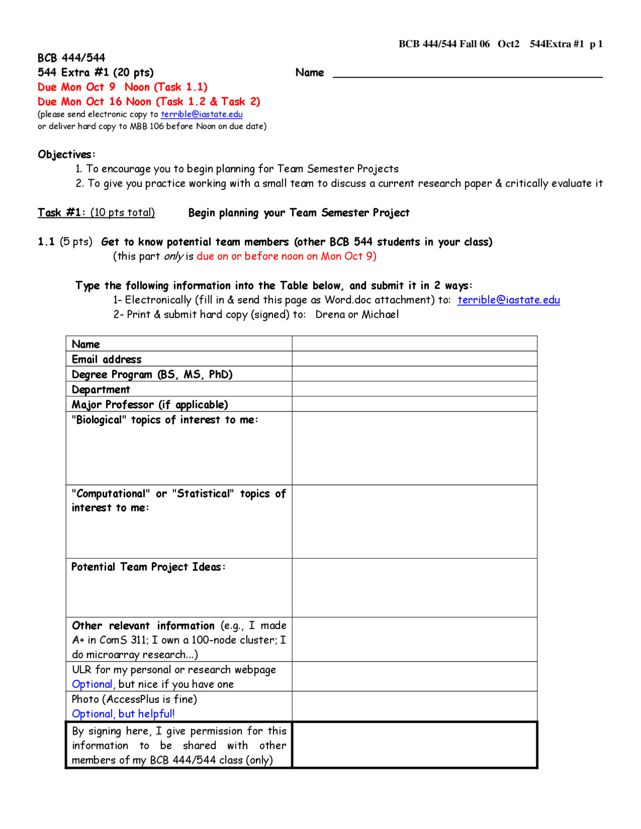biocoding tutorial milestone projects project 1 - gc... Questions for Project 1 - Introduction to Bioinformatics | BCB 544 ...