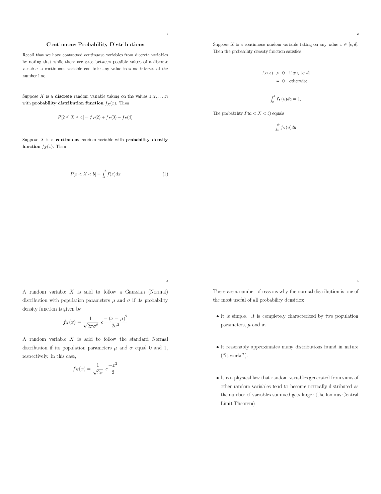 Continuous Probability Distribution Problemswith Answers.pdf Continuous Probability Distributions - Assignment | STAT 541 - Docsity
