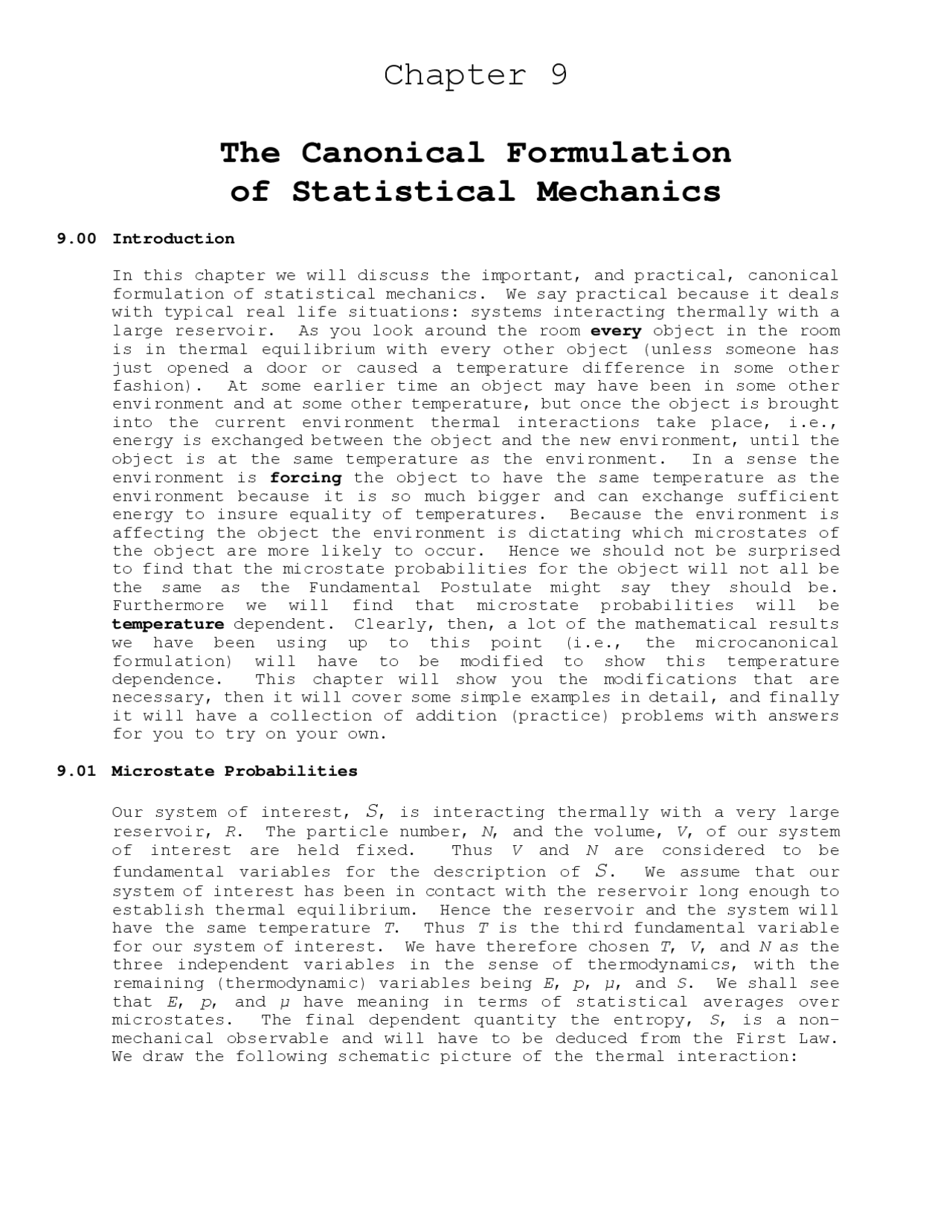 The Canonical Formulation of Statistical Mechanics - Lecture Notes | AT ...