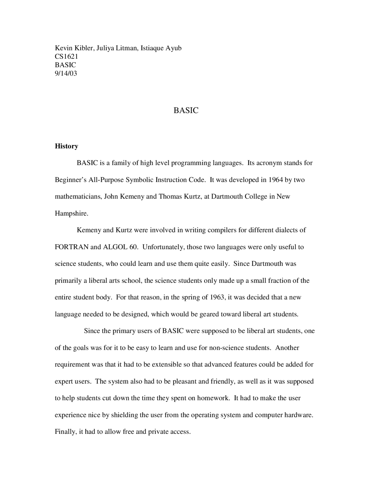 The History and Evolution of BASIC Programming Language | Study Guides ...