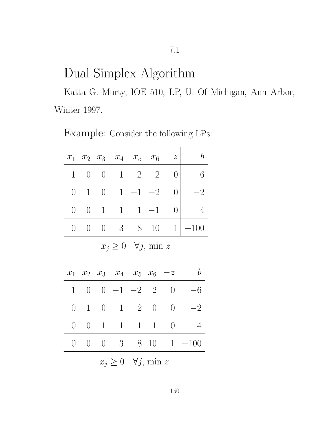 Matrix Game Using Dual Simplex Method An Introduction to the Dual Simplex Algorithms | IOE 510 - Docsity
