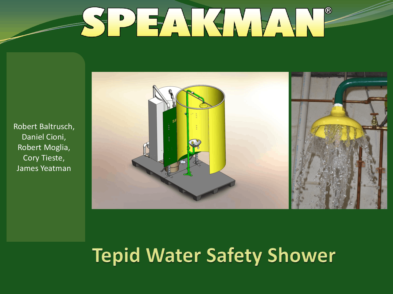 Tepid Water Safety Shower Lecture Slides MEEG 401 Docsity