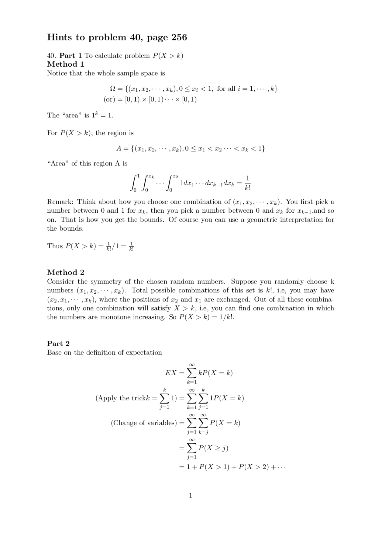 Math Homework Random Photo 2 Solved Questions on Random Numbers - Homework 3 | MATH 727 - Docsity