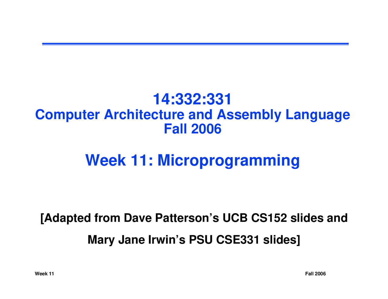 Microprogramming - Computer Architecture and Assembly Language | 332 ...