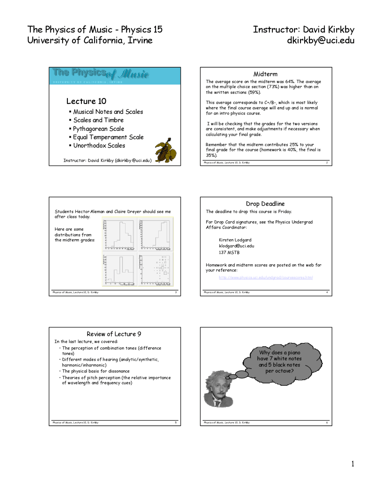 Musical Notes and Scales, Scales and Timbre, Pythagorean Scale - Slides ...