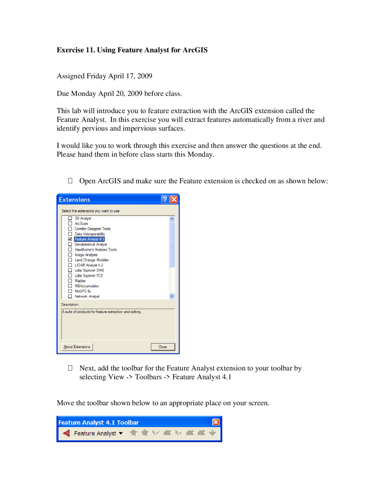 Using Feature Analyst for ArcGIS - Lecture Slides | FOR 326 - Docsity