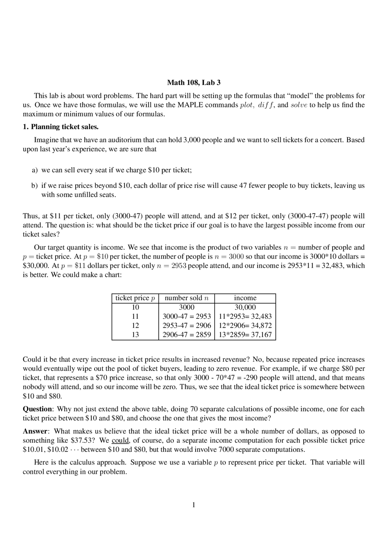 Calculus: Concept and Applications - Questions with Solutions | MATH ...
