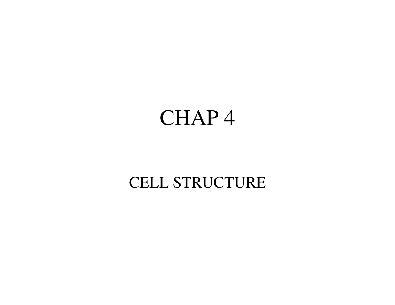 Notes on Cell Structure - General Biology | BI 101 - Docsity